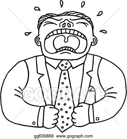 Frustrated Employee - B&W