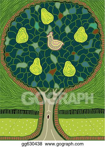 Partridge in a Pear Tree - B&W